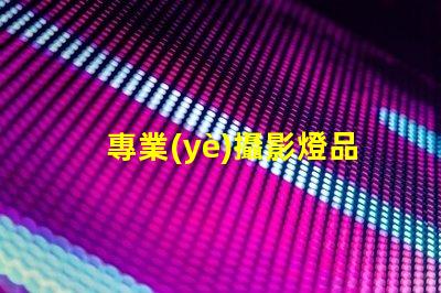 專業(yè)攝影燈品牌揭秘最受歡迎的品牌選擇